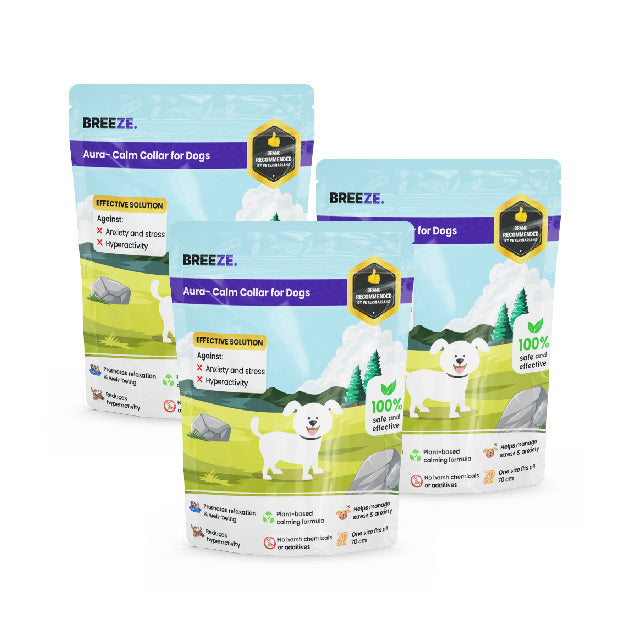 3x Breeze Dog Calming Collar