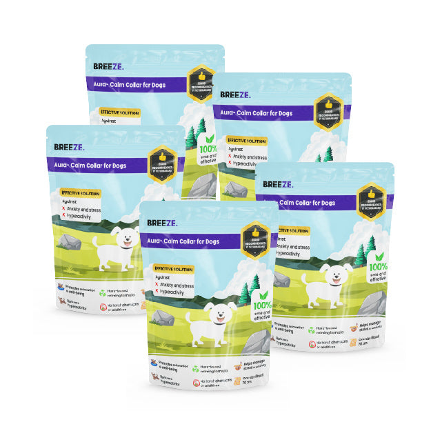 5x Breeze Dog Calming Collar