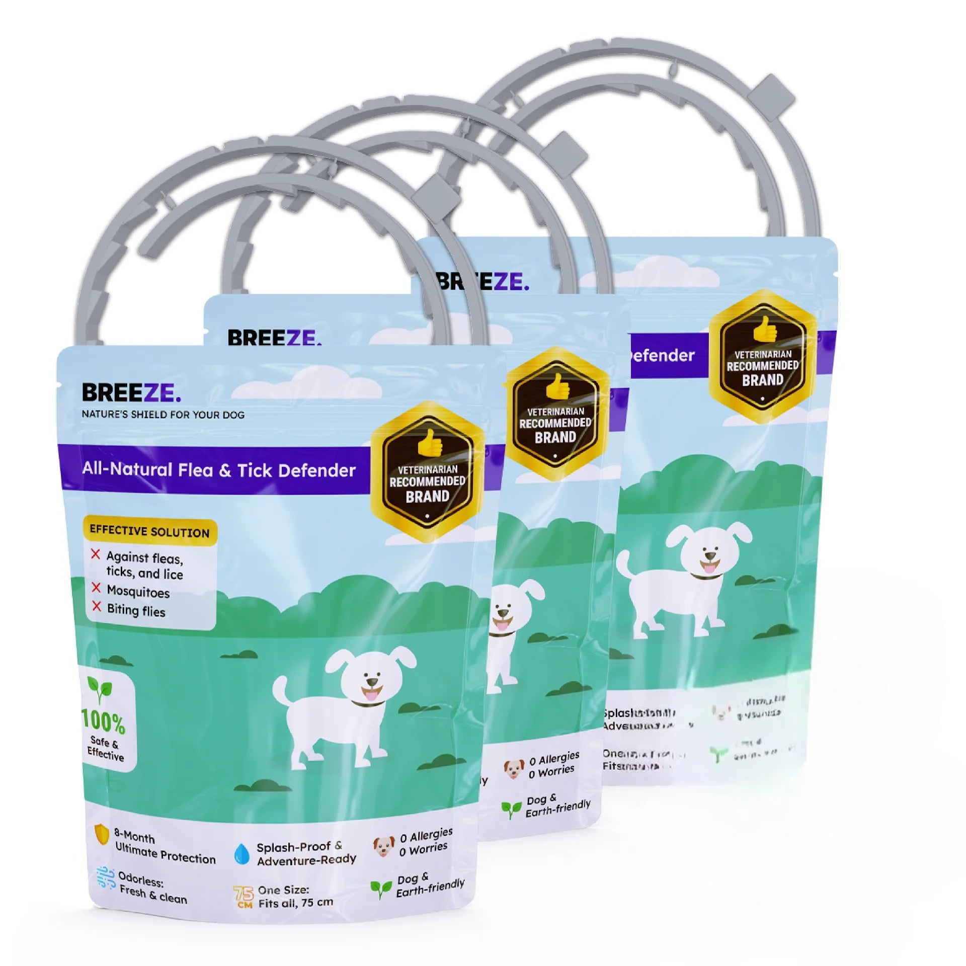 3x Breeze PURESHIELD™ Dog Collar