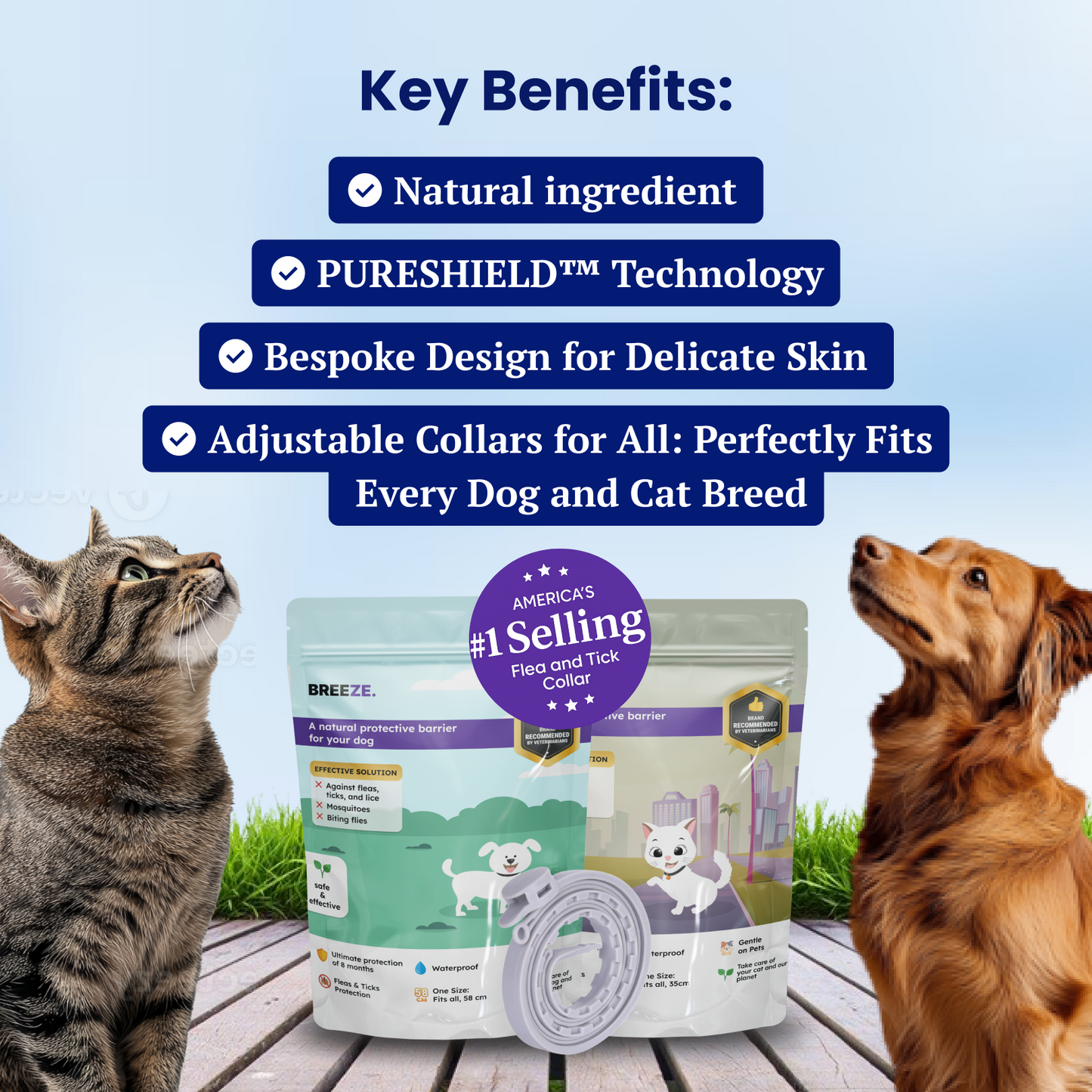 2x Breeze PURESHIELD™  Dog Collar